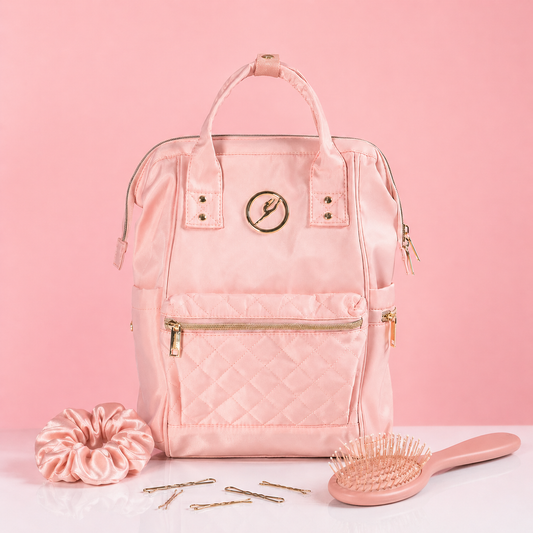 Pink Nova Quilted Backpack