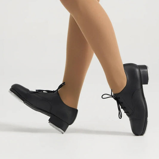 SLICK Dancewear Leather Lace Up Oxford Tap Shoe - Adult