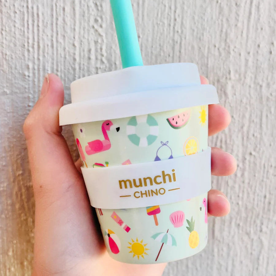 munchi Bubba Vacay Babychino Cup with Straw